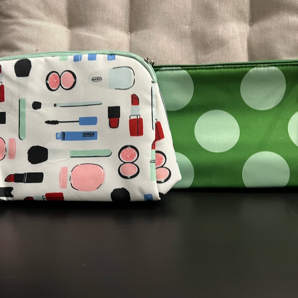 Clinique Light Green Cosmetic Bag